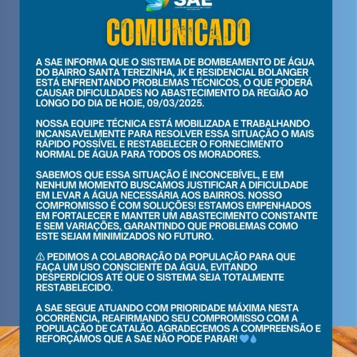 Em Catalão Três bairros enfrentam problemas no abastecimento de água, e moradores cobram respeito