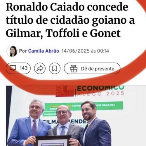 Caiado escancara o jogo duplo e premia ministros do sistema: de que lado está o governador?