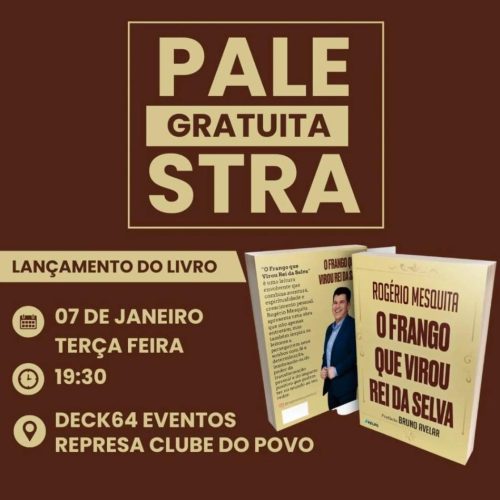 Rogério Mesquita, escritor catalano, lança seu quarto livro com evento especial no DECK64 EVENTOS